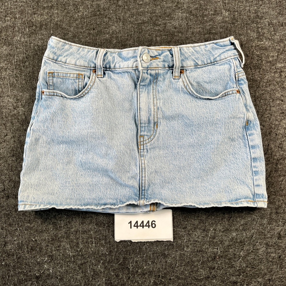 PacSun Mini Skirt Womens 26 Blue Denim Cotton Stretch Light Wash Outdoor Casual
